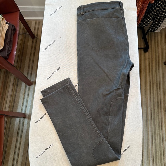 NWT - T by Alexander Wang Gray Stretch Distressed 100% Lamb Leather Pants -Sz 29 - Picture 8 of 16